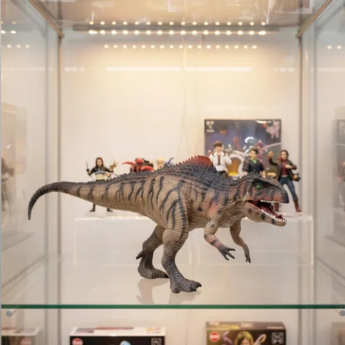Miniatura 6 de Gemini & Genius - Juguetes de dinosaurio Tyrannosaurus Rex y Velociraptor - Mandíbula movible, gran regalo, colección, decoración de habitación