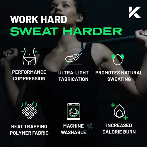 Miniatura 6 de Kewlioo Camiseta sin mangas de sauna premium para mujer, camiseta de sauna adelgazante para mujer, chaleco de sudor para entrenamientos, yoga