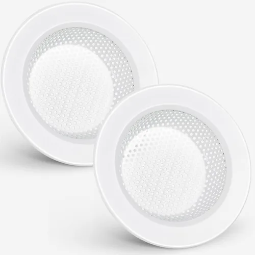 Miniatura 10 de Retisee 2 piezas de colador de fregadero de acero inoxidable para fregadero de cocina, cesta de colador de drenaje, cubierta de malla, colector
