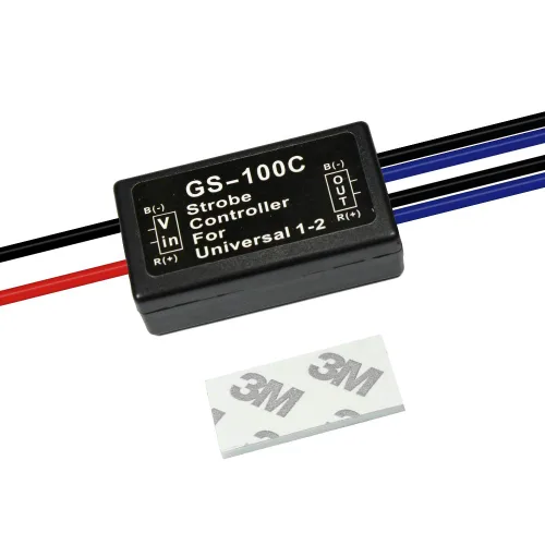 Miniatura 2 de Controlador estroboscópico de flash de coche de 12 V GS-100C con módulo intermitente remoto para luz de freno LED luz de freno trasera