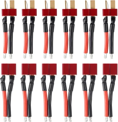 Miniatura 9 de 6 Pairs XT60 Connector 14AWG Silicon Wire Female and Male Extention Cable XT60 Plug Connector Compatible with RC Cars Boat Drone Lithium Battery