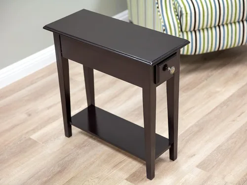 Miniatura 5 de Frenchi Furniture Mesa auxiliar, cereza oscura