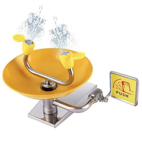 Miniatura 8 de Estación de lavado de ojos de emergencia montada en la pared – Yeipower Estación de lavado de ojos portátil de primeros auxilios Señal de riego
