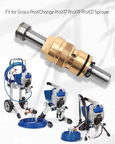 Miniatura 2 de Bomba de pulverización de pintura eléctrica de repuesto 24Y472 para Graco ProXChange ProX17 ProX19 ProX21, bomba de pistón eléctrica de acero aleado
