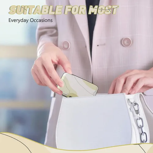 Miniatura 7 de ToLuLu Portador de Tarjetas de Crédito, Mini Billetera Pequeña de Aluminio RFID para Tarjetas, Estuche Delgado de Metal para Tarjetas
