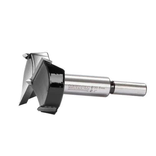 Miniatura 21 de Mollom Broca Forstner de 1/4" (6.3 mm) para carpintería precisa con un grosor de carburo YG8 duradero de 0.063 in, esta herramienta de corte