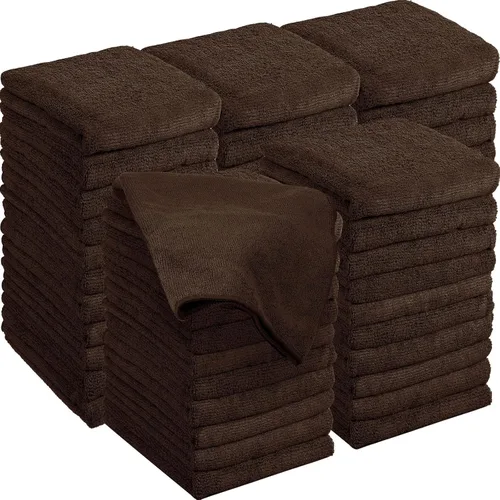 Miniatura 13 de Panelee 36 paquetes de toallas de microfibra absorbentes a prueba de blanqueador, resistentes a la decoloración, toallas de mano para gimnasio, Negro