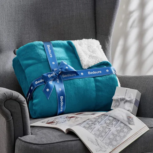 Miniatura 8 de Bedsure GentleSoft - Mantas de forro polar Sherpa tamaño King para cama, manta gruesa y cálida para mujeres y hombres, manta de felpa suave y 03