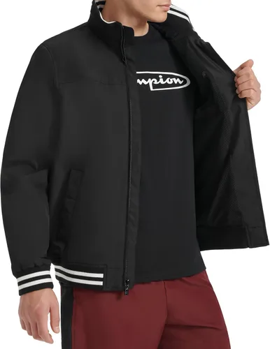 Miniatura 5 de Champion Men's Water Resistant Varsity Bomber Jacket With Flex Stand Collar