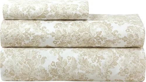 Miniatura 54 de Royale Linens - Juego de sábanas de 400 hilos, 100 % algodón cultivado en EE. UU., 4 piezas, sábana de satén, tamaño Queen - 1 sábana bajera, 1