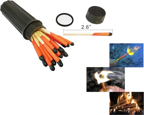 Miniatura 4 de Kit de iniciación de fuego, paquetes de afeitado de magnesio 6/8 + 20/40 resistentes al agua y a prueba de viento Ferro Rod Striker - Kit