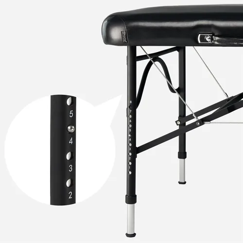 Miniatura 5 de Master Massage StratoMaster LX - Mesa de masaje portátil de aluminio ultraligera de 30 pulgadas, cama de tatuaje, mesas de pestañas, color negro