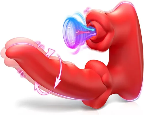 Juguetes sexuales para mujeres, vibradores de succión - vibrador de lengua para clítoris con punto G con 3 * 10 modos de succión, meneo y vibración,