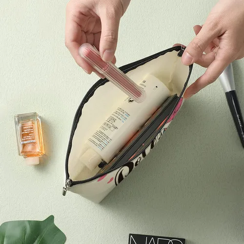 Miniatura 5 de Decohim Bolsa de maquillaje divertida para enfermera, alfabeto, latido del corazón, bolsa de cosméticos, accesorios para enfermeras de trabajo