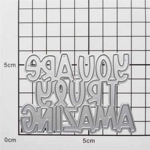 Miniatura 3 de DzIxY Amazing Words - Troqueles de corte de metal para hacer tarjetas, troquelados de papel en relieve, plantillas para máquina de álbumes