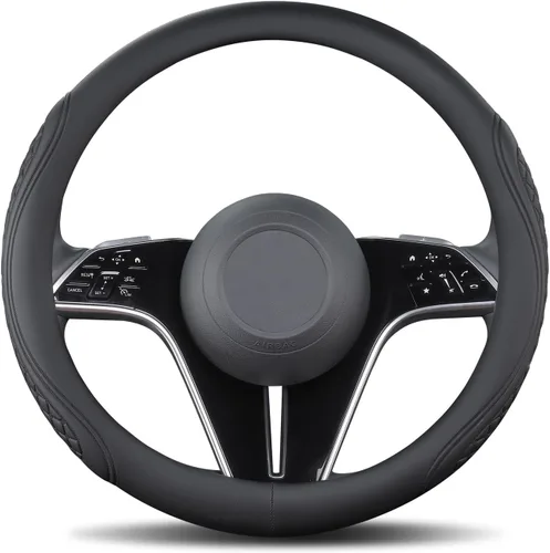 Miniatura 7 de Fundas de cuero para volante compatibles con Jeep Wrangler JL JK Grand Cherokee Gladiator Cherokee Renegade Compass Patriot Commander Liberty