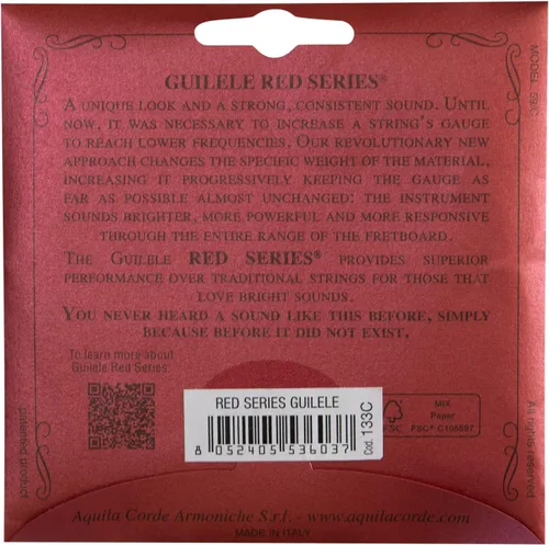 Miniatura 2 de Aquila Reds aecGDA 133c Guitarra Set A-Tuning Natural