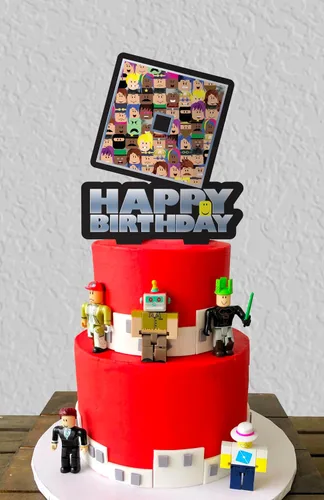 Miniatura 2 de Decoración para tartas de cumpleaños Blox Gamer