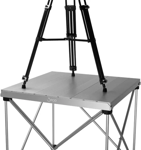 Miniatura 8 de 3Pod Elevador de disparo portátil de 4 x 4 pies, elevador de construcción de aluminio de capacidad de 450 libras, elevador de disparo compacto