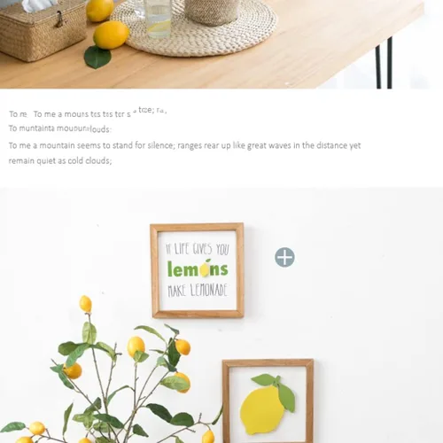 Miniatura 5 de LIOONS Árbol artificial realista de limón, naranja, árbol artificial de simulación, plantas artificiales de suelo, árbol de imitación grande