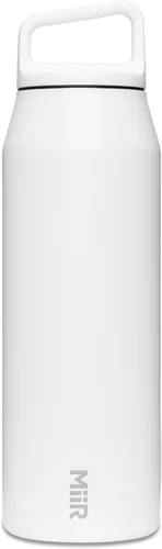 Miniatura 13 de MiiR - Botella de agua de boca ancha - Botella de agua aislada de 32 onzas en acero inoxidable con aislamiento de vacío de doble pared, diseño a