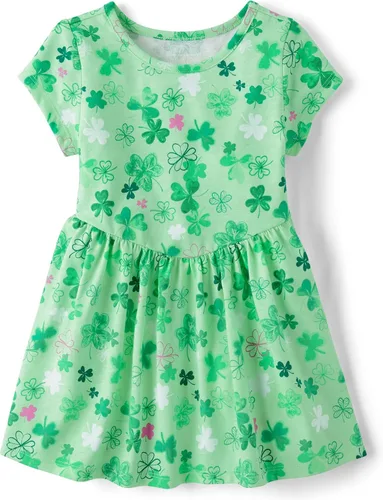 Miniatura 3 de The Children's Place, Vestido de moda de manga corta para niñas y niñas pequeñas