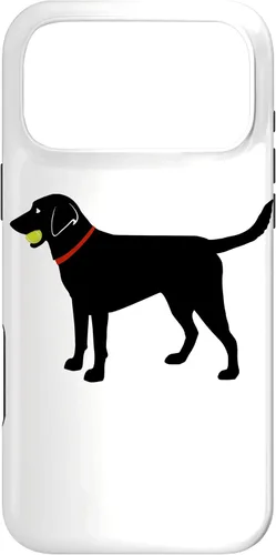 Miniatura 21 de Funda de regalo para iPhone 13 Labrador Retriever Fetch, Black Lab Play Ball Dog Lover