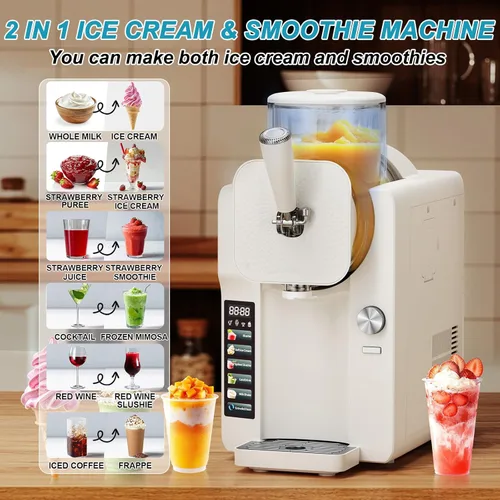 Miniatura 2 de Máquina para hacer helados, máquina de helado suave y máquina de granizado para el hogar, hace helado, yogur congelado, gelato, batidos