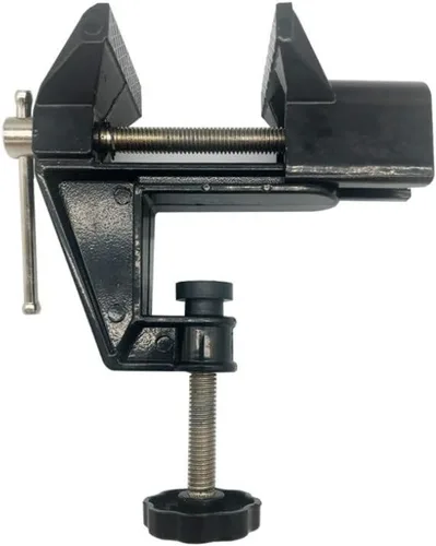 Miniatura 9 de Mini Tornillo de Banco Pequeña Abrazaderas de Mesa, Herramienta de Reparación para Manualidades (Rango de Ajuste: 0-3 cm)