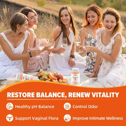 Miniatura 3 de Gomitas de equilibrio femenino prémium para mujer, gomitas probióticas de piña hawaiana para equilibrio del pH, salud vaginal y apoyo inmunológico