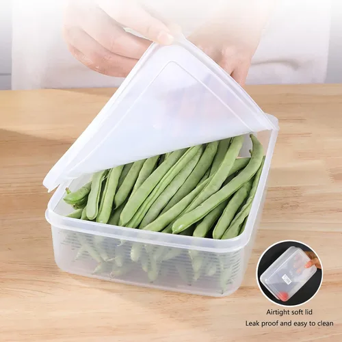 Miniatura 3 de Contenedores de almacenamiento de alimentos con tapas herméticas, organizador de cocina apilable, sin BPA, contenedor de almacenamiento