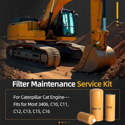 Miniatura 2 de 1R-1808 1R-0749 256-8753 Kit de filtros (juego de 3), filtro de combustible/filtro de aceite/separador de agua para motor Caterpillar Cat