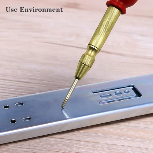 Miniatura 6 de Herramienta de taladro de metal de resorte ajustable con tapa de cojín e impacto ajustable para ventana de vidrio de plástico de madera, metal, etc.