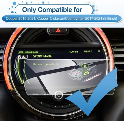 Miniatura 2 de Protector de pantalla Mini Cooper 2015-2021, para Mini Cooper Clubman (2017-2021), Cooper Countryman (2017-2021), pantalla táctil de 8.8 pulgadas