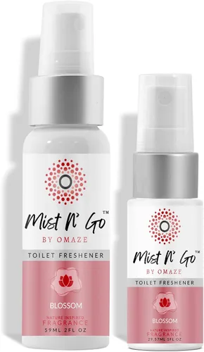Miniatura 40 de Mist N' Go by Omaze - Aerosol de Baño de Viaje para Inodoro Eliminador de Olores - Aerosol de Inodoro de Viaje para Ambientador de Aire de Baño