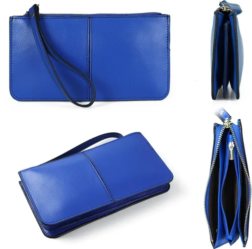 Miniatura 6 de Befen - Bolso clutch de mano de cuero con correa para teléfono celular, organizador de tarjetas