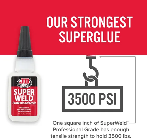 Miniatura 2 de J-B Weld Superglue 20g Paquete de 2 - SuperWeld Grado Profesional