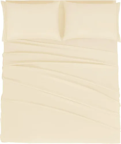 Miniatura 25 de Mejoroom Juego de sábanas de tamaño King – Sábanas y fundas de almohada de ropa de cama 1800 de lujo para hoteles – Sábana bajera con bolsillo