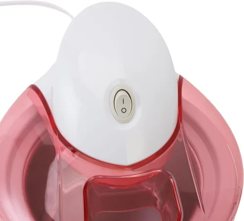 Miniatura 3 de TOPINCN Máquina de helados eléctrica para congelar yogur, máquina automática de helados para la cocina del hogar, color blanco rosáceo, 40.6 fl oz