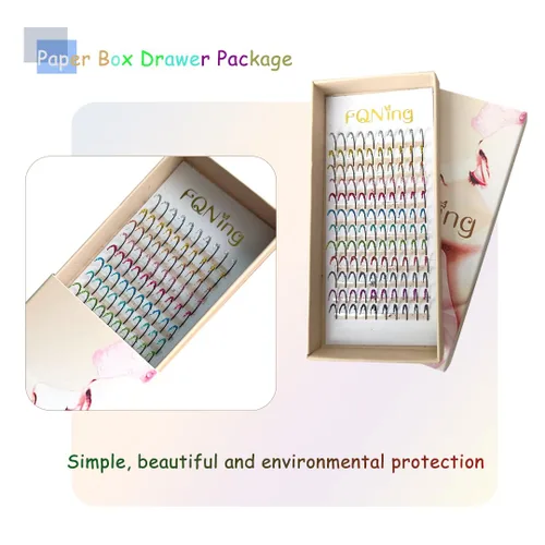 Miniatura 6 de Extensiones de pestañas con purpurina láser, 12 colores de larga duración, brillantes individuales, extensiones de pestañas, suministros Mezcla