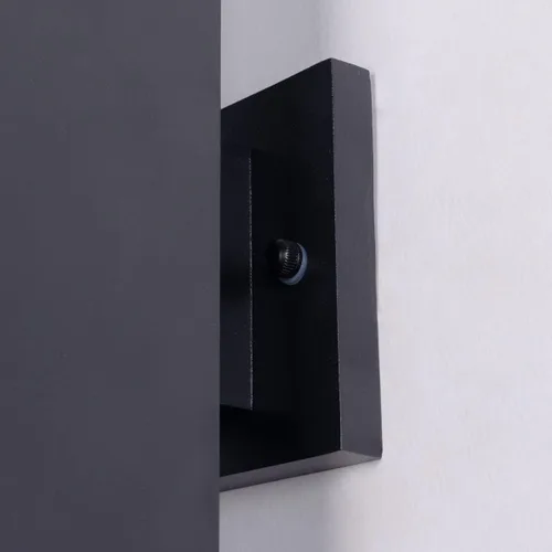 Miniatura 6 de mirrea Moderna luz de porche al aire libre en 2 luces con tubo rectangular de aluminio y cubierta de vidrio templado, aplique de pared impermeable