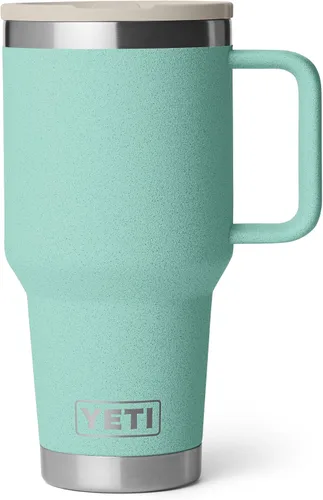 Miniatura 10 de YETI Rambler - Taza de viaje de 30 oz con tapa con pajita abatible - Acero inoxidable, aislada al vacío, a prueba de fugas, compatible con Negro
