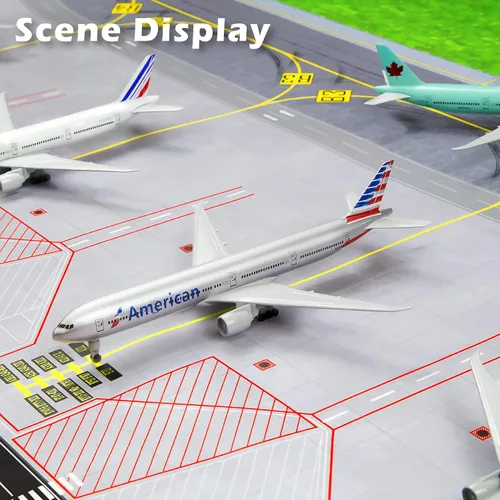Miniatura 5 de Lose Fun Park Avión fundido a presión - Modelo Boeing 777 para colecciones y regalos
