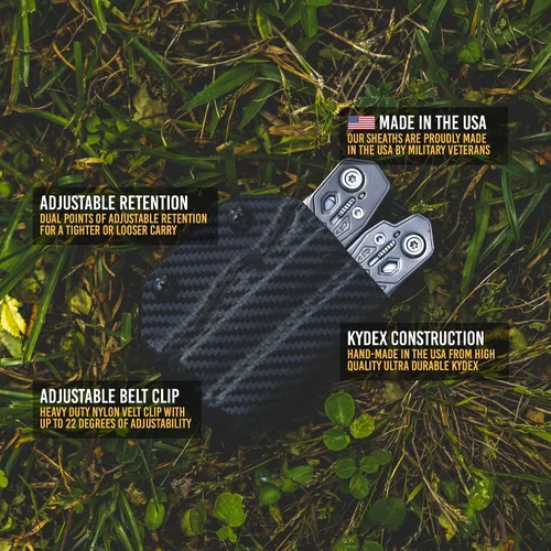 Miniatura 2 de Clip & Carry Kydex - Funda multiherramienta para armazón Gerber, fabricada en Estados Unidos (multiherramienta no incluida), funda para múltiples