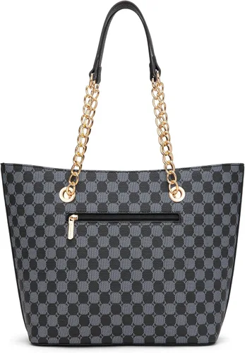 Miniatura 6 de Montana West Bolso de mano para mujer con asa superior con cadena