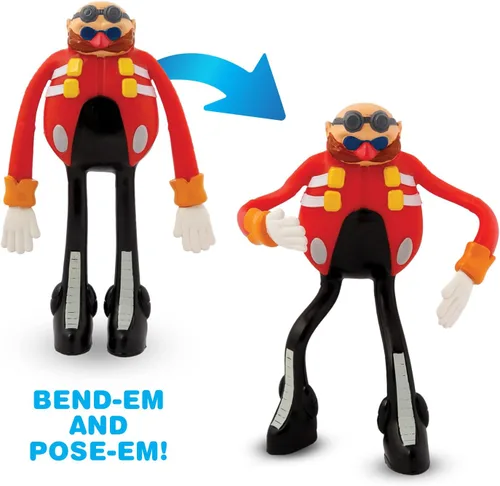 Miniatura 6 de TCG Toys Bend-EMS - Sonic The Hedgehog - ¡Las figuras de acción originales flexibles y posicionables de los años 90 están de vuelta! Excelentes