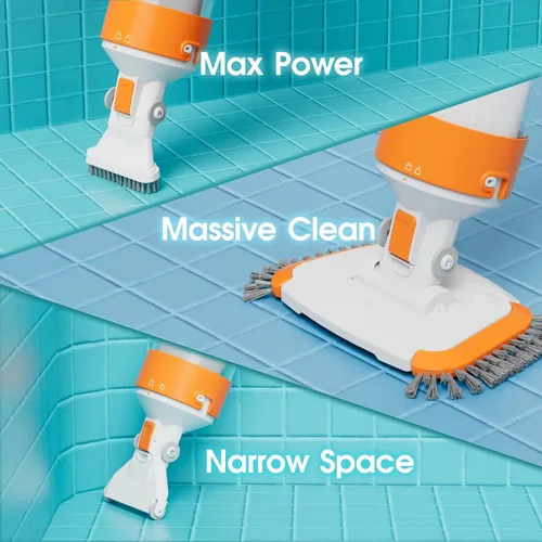 Miniatura 4 de Aspiradora inalámbrica para piscina, succión potente de 18.9 GPM, 130 pulgadas, tiempo de funcionamiento 1H, filtro ultra fino de pelusa de 25 µm
