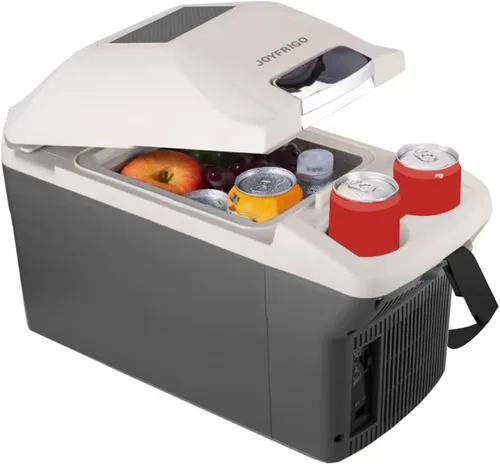 Refrigerador portátil para automóvil de 9 cuartos de galón, capacidad de 9 litros, refrigerador de 12 V, enfriador eléctrico, enfriador/calentador