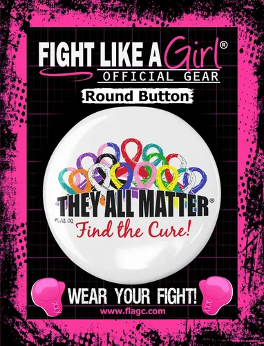 Miniatura 3 de Todos ellos Matter Cancer Awareness botonesPinsBadges WMulti Lazos, 10-pack