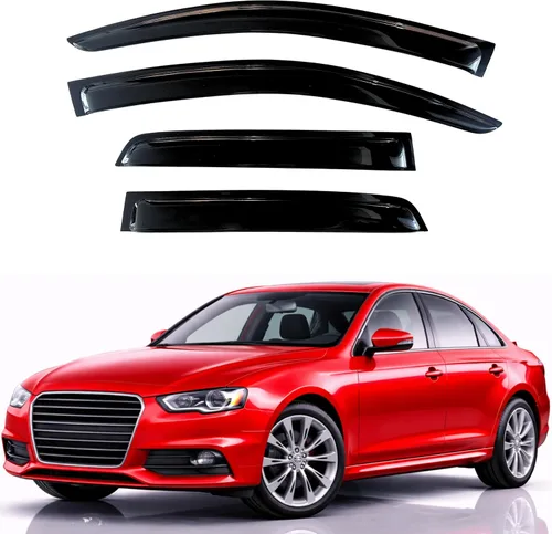Miniatura 246 de KPY Visor de ventana compatible con Hyundai Tucson 2021-2025, 4 piezas de deflector de ventilación para ventana lateral, estilo Mugen, protector
